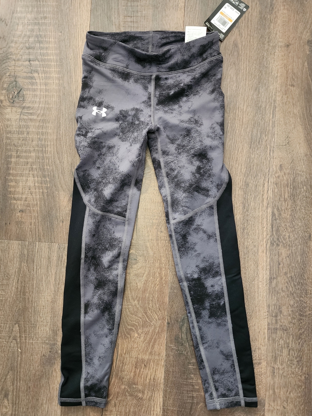 Under Armour Gray and Black Girls' Leggings